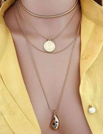 Fashion Gold Eye Necklace
