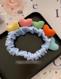 Fashion Blue Contrast Color Love Hair Band