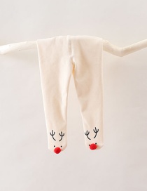 Fashion Christmas Pants Are Not Down Not Down Velvet Long-sleeved Elk Romper