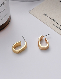 Fashion Gold Irregular Geometric Earrings