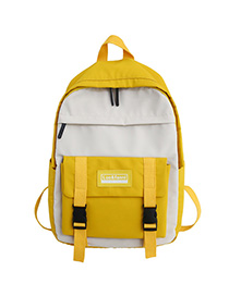 Fashion Yellow Contrast Shoulder Bag