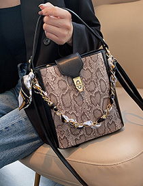 Fashion Lotus Root Starch Snake Chain Crossbody Shoulder Bag