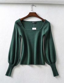 Fashion Green Knit Sweater