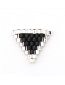 Fashion Black Triangle Geometric Rice Beads Weaving Accessories
