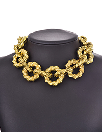 Gold Resin Chain Necklace