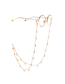 Gold Fringed Pearl Chain Glasses Chain