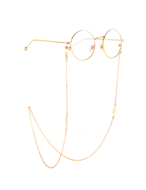 Gold Water Droplet Shell Glasses Chain