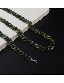Green Acrylic Leopard Double Color Glasses Chain