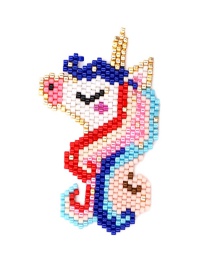 Fashion Color Rice Beads Woven Color Unicorn Accessories