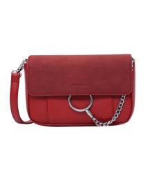 Fashion Red Chain Shoulder Messenger Bag
