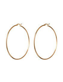 Fashion 7cm Gold Circle Earrings