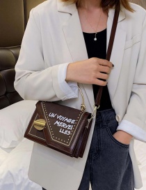 Fashion Coffee Scrub Shoulder Crossbody Bag