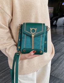 Fashion Green Chain Shoulder Messenger Bag