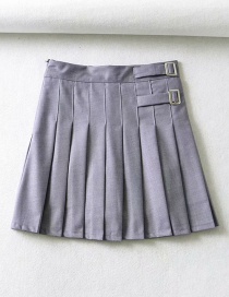 Fashion Gray Pleated Skirt