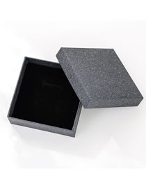 Fashion Black Hard Paper Jewelry Stud Box