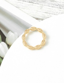 Fashion Golden Alloy Bamboo Ring