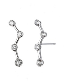 Fashion Silver Geometric Irregular  Silver Stud Earrings