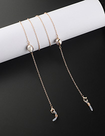 Fashion Golden Freshwater Pearl Glasses Chain