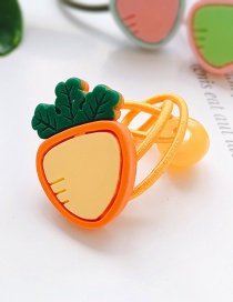Fashion Yellow Carrot-pull The Rope Carrot Child Hair Rope