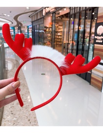 Fashion Hairy Red Antlers Headband Antlers Child Headband