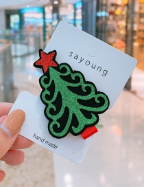 Fashion Green Christmas Tree Christmas Tree Child Hairpin