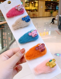 Fashion Stuffed Mouse Plush Cute Mouse Hair Clip Set