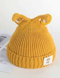 Fashion 17 # Rabbit Ears-yellow Rabbit Ears Baby Hat