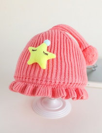 Fashion Pale Pinkish Gray Fungus Star Baby Hat