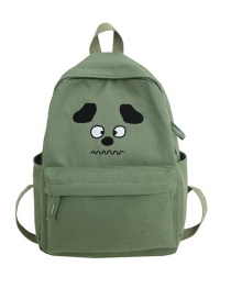 Fashion Green Printed Puppy Backpack