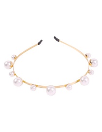 Fashion Golden Pearl Pearl Headband