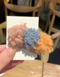 Fashion Pink Blue Orange Cashmere Contrast Hair Clip