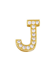 Fashion Golden J Diamond Letter Openwork Necklace