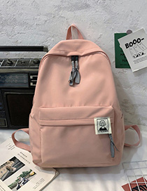 Fashion Pink Portrait Stitching Backpack