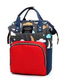 Fashion Blue With Red Multifunctional Printed Mummy Bag