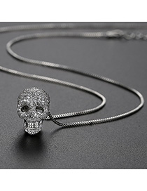 Fashion White Skeleton Skull Necklace