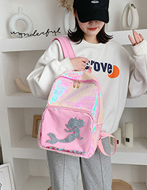Fashion Candy Colors Sequined Mermaid Backpack