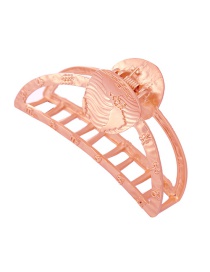Fashion Rose Gold Geometric Alloy Frosted Relief Grip Clamp