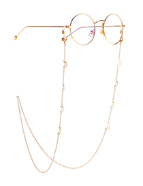 Fashion Golden Moon Skeleton Chain Glasses Chain
