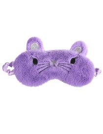 Fashion Violet Cat Shading Plush Children's Eye Mask