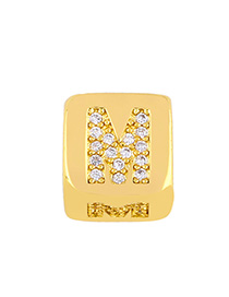 Fashion Golden M Diamond Sieve Diy Bracelet