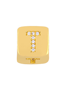 Fashion Golden T Diamond Sieve Diy Bracelet