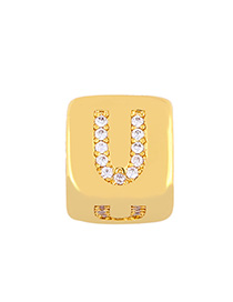 Fashion Golden U Diamond Sieve Diy Bracelet