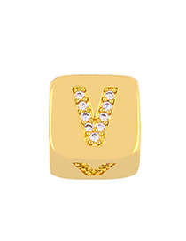 Fashion Golden V Diamond Sieve Diy Bracelet