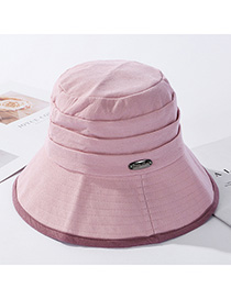 Fashion Pink Metal Foldable Fisherman Hat