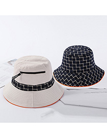 Fashion Beige Dai Gezi Hat-sided Zipper