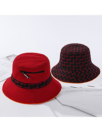 Fashion Red Dai Gezi Hat-sided Zipper