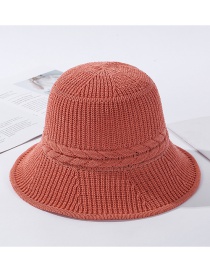 Fashion Orange Powder Milk Silk Knitted Hat