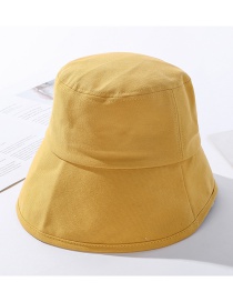 Fashion Yellow Cotton Eaves Fisherman Hat