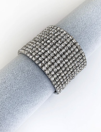 Fashion White Alloy Diamond Bracelet