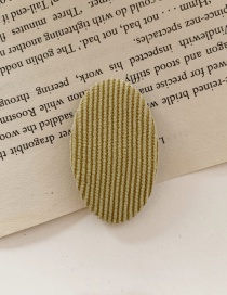 Fashion Bean Green Striped Oval Edge Clip